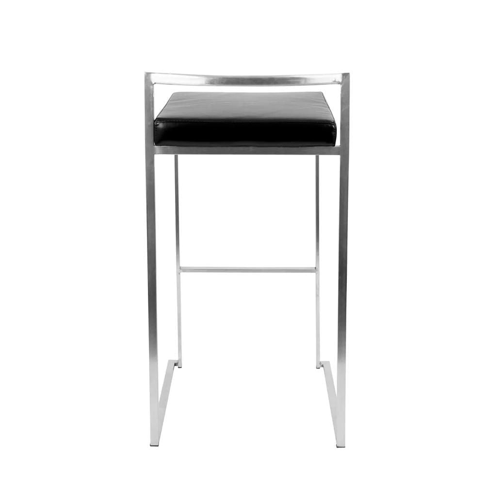 Heavenly Collection PU Stool with Stainless Steel Frame SET OF 6