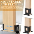 thumbnail image 3 of Soportes de anclaje para postes FNXAOR ajustables 4x4 para valla de madera, 3 of 6