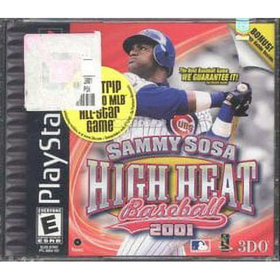 Pre-Owned Sammy Sosa High Heat Baseball 2001 - Playstation PS1 (Refurbished: Good) (Game with Case and Artwork)