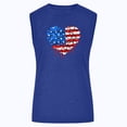 thumbnail image 4 of Tops sin mangas del día de la independencia de las mujeres Tops de chaleco sin mangas con estampado de cuello redondo Pompotops  lopia988589, 4 of 6