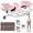 Pink, variant on RICAN Smart Lateral Rocking Fitness Stepper, Low-Impact Portable Exercise Stepper with Digital Monitor, Resistance Bands & Floor Mat, Sliver