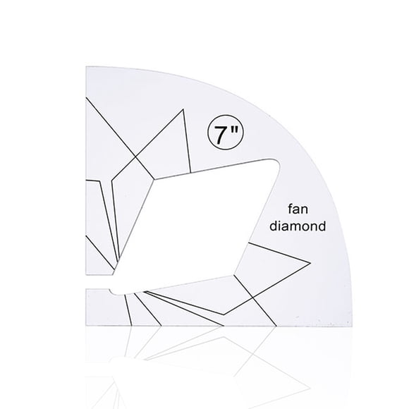 Acolchado transparente Diseño hueco Regla Máquina de coser Posicionamiento Plantillas Plantillas Stencil DIY Patchwork Equipo Suministros para el hogar L Speravity HA011139-12