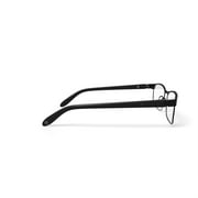 Phat Farm Men's HV709 Browline Prescription Eyeglasses with Case, Black