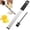 Silver, variant on Lemon Zester,Heavy Duty Cheese Grater & Vegetable Grater,Stainless Steel Kitchen Cheese Grater,Ergonomic Black Handle,Stainless Steel Grater,1PCS