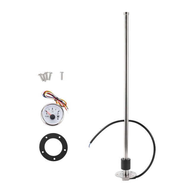 Kit de unidad de envío de combustible y medidor 550 mm Unidad de envío de combustible marino 0-190 Ohm