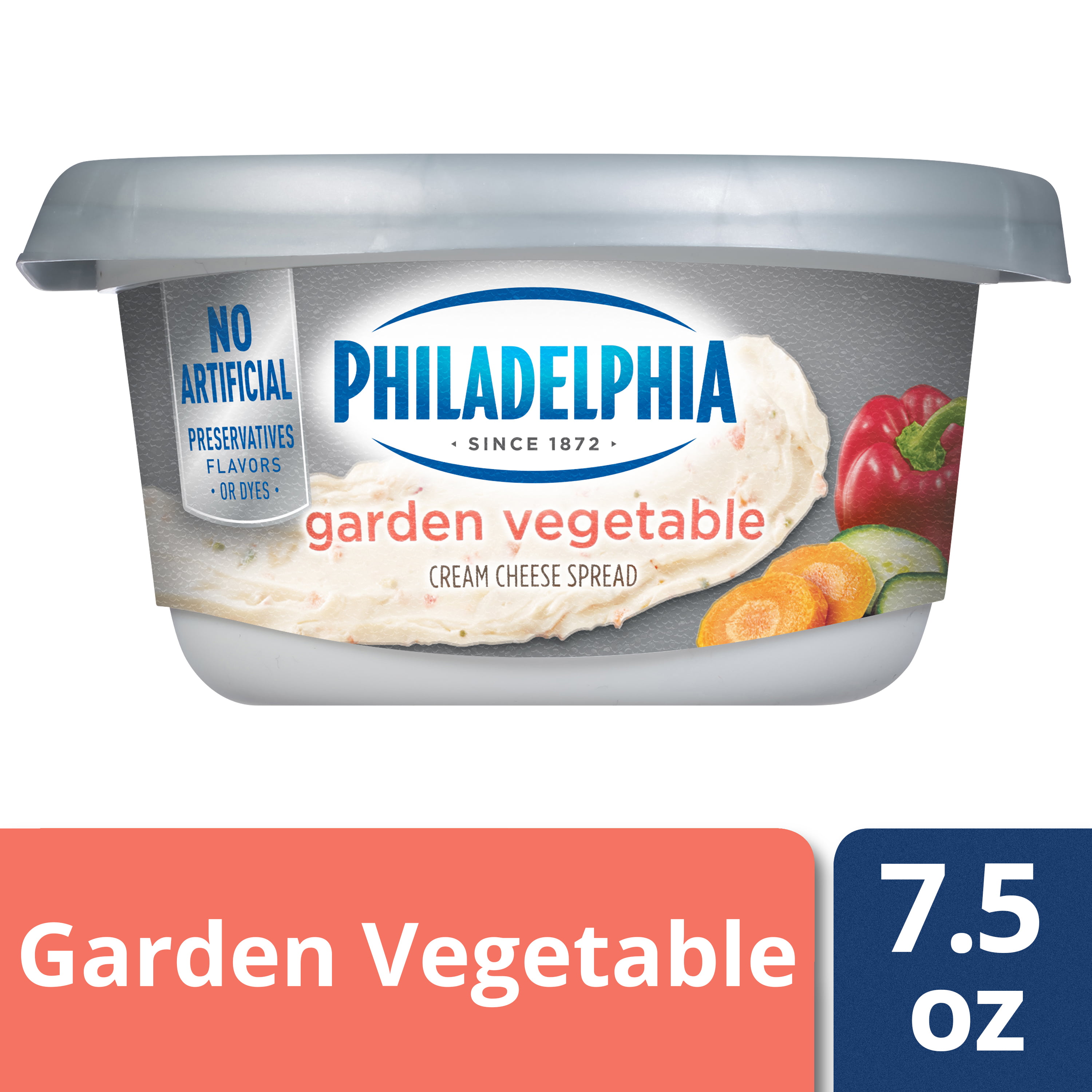 Philadelphia Garden Vegetable Cream Cheese Spread 7 5 Oz Tub