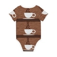 thumbnail image 2 of Rocae Coffee Cafe Cup for Baby Climbing Clothes Soft Baby Romper for Active Infants Comfortable and Breathable Crawling Jumpsuit Unisex Baby Outfit 18 Months, 2 of 8
