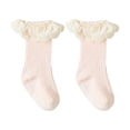 thumbnail image 1 of Baby Girls Cute Lace Ruffle Socks Infant Girl Middle Hose Frilly Socks Soft Non-Slip Stockings Toddlers Tutu Socks, 1 of 6