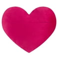 thumbnail image 4 of JWH 3D Flower Design Heart Shaped Decorative Velvet Accent Throw Pillow Valentine Gift and Decor 13 x 16 inch in Rose Red, 4 of 10