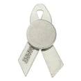 thumbnail image 3 of PinMart Pink Breast Cancer Awareness Ribbon Enamel Lapel Pin with Magnetic Back, 3 of 3