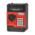 thumbnail image 1 of Alcancía electrónica, caja de ahorro, juguete de desarrollo temprano, código de contraseña electrónico educativo, banco de dinero para niños, regalo negro rojo, 1 of 8