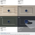 thumbnail image 5 of Amerock Accents 2 inch (51mm) Diameter Gold/Navy Blue Cabinet Knob - 2 Pack, 5 of 7