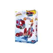 MARVEL Spidey and His Amazing Friends Transforming Hauler Raceway - 9 inch Vehicle and Trackset with Exclusive Amazing Metal