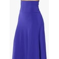 thumbnail image 5 of Women's Simple Foldover Stretch A-Line Flared Knee Length Skirt Comfy Stylish, 5 of 7