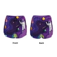 thumbnail image 5 of Vsdgher Astronaut Print Women's Running Double Layer Shorts High Waisted with Pockets Elastic Yoga Workout Athletic Gym Sports, 5 of 8