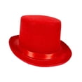 thumbnail image 4 of Esquirla Chapeau Haut-de-Forme Accessoire de Costume de Majordome pour Performance sur Scène Festival Jeu de Rôle Rouge, 4 of 8