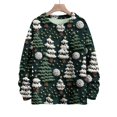 thumbnail image 3 of Women's Long Sleeve Christmas Pullover 3 D Christmas Printed Pullover Sweatshirt, 3 of 7