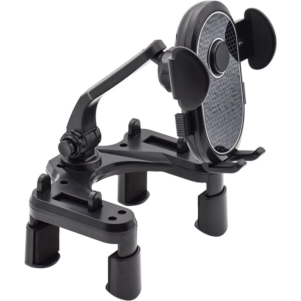 Soporte para teléfono con espejo retrovisor de coche, soporte giratorio de 360° y ajustable para espejo retrovisor de coche, soporte universal para coche para iPhone y Android Smartphone