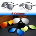 thumbnail image 3 of TOP-MAX Outdoor UV Resistant Polarized Glasses Clip for Men and Women, Compatible with Myopia Sunglasses (2pcs, Red), 3 of 4
