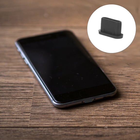 AURARMLET 40Pcs Black Protective Type-C Plugs for Mobile Phone Charging Ports