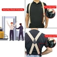 thumbnail image 5 of MELOTOUGH Adjustable Elastic 1.5 Inch Wide 4 Heavy Duty No Buzz Plastic Clips Mens Suspenders For Airport Use, 5 of 5