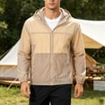 thumbnail image 6 of Sun Hoodie Mens Summer Fall Long Sleeve Loose Casual Lightweight Zip Up Hooded Sun Jacket Outerwear with Pockets, 6 of 6