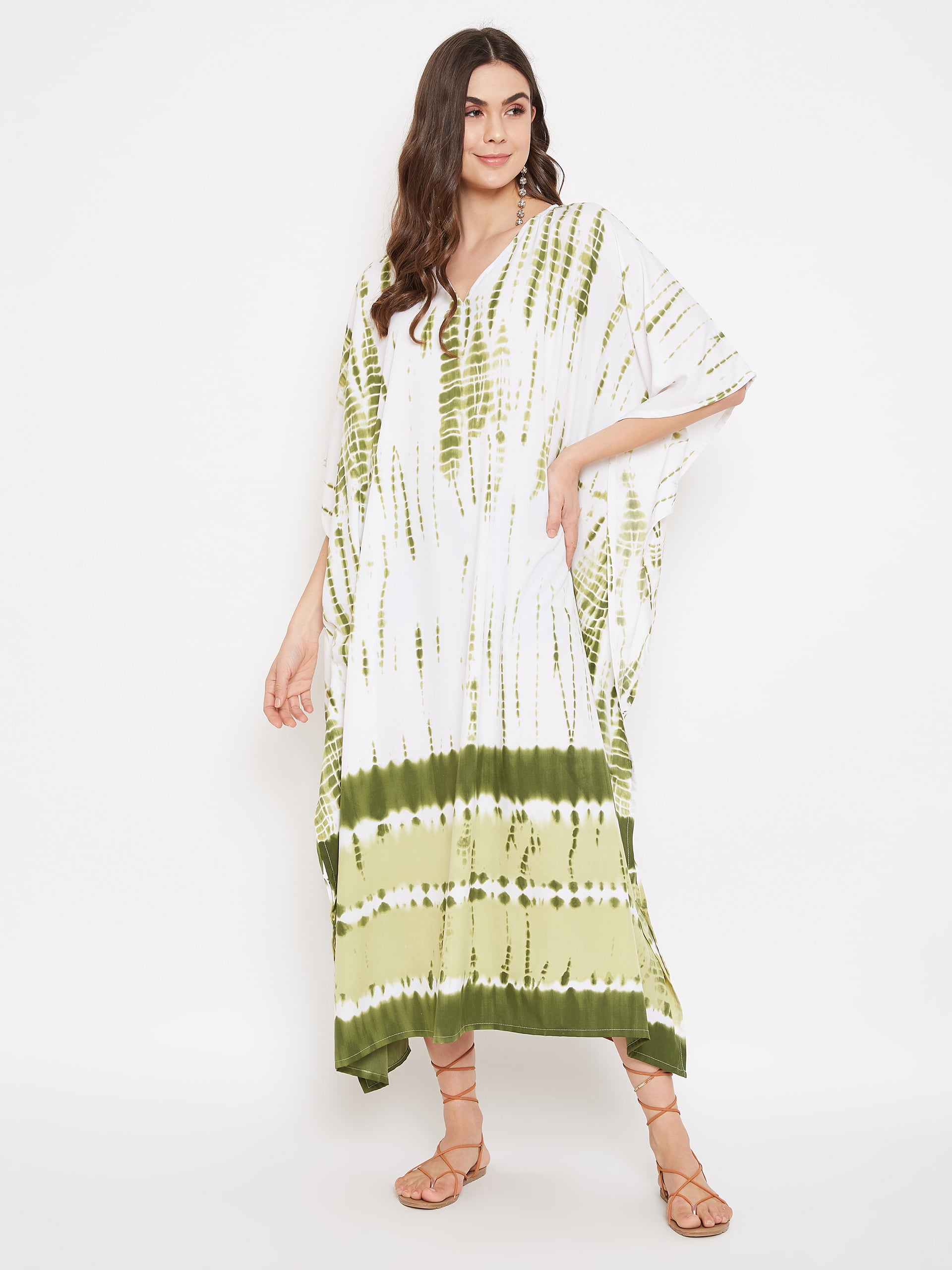 Gypsie Blu Boho Plus Size Long Kaftans Dress Maxi Kimono Dresses Summer