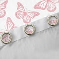 thumbnail image 4 of Homewish Chic Butterflies Black Out Curtains,Cartoon Animal Curtains Pack of 2 (42x63 Each),White Pink Bedroom Curtains For Girls Kids,Microfiber Bedroom Decor, 4 of 6