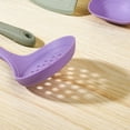 thumbnail image 4 of Silicone Slotted Spoon, Non-Stick Heat-Resistant Kitchen Utensil for Draining and Stirring, 32x10cm, 4 of 5