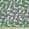 thumbnail image 2 of Ambesonne Abstract Fabric by the Yard Microfiber, Semi Circles in Greyscale, 5 Yards, Pale Taupe Dark Grey, 2 of 2