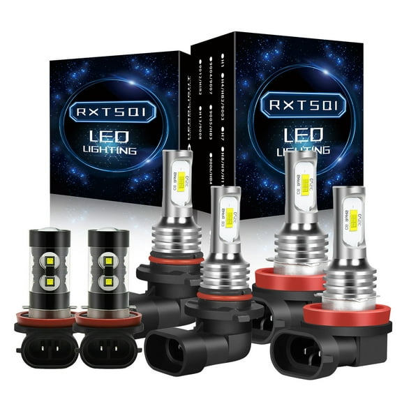 For Honda Odyssey 2011-2020 Combo Kit 9005 H11 LED Headlight H11 Fog Light Bulbs 6000k,3570