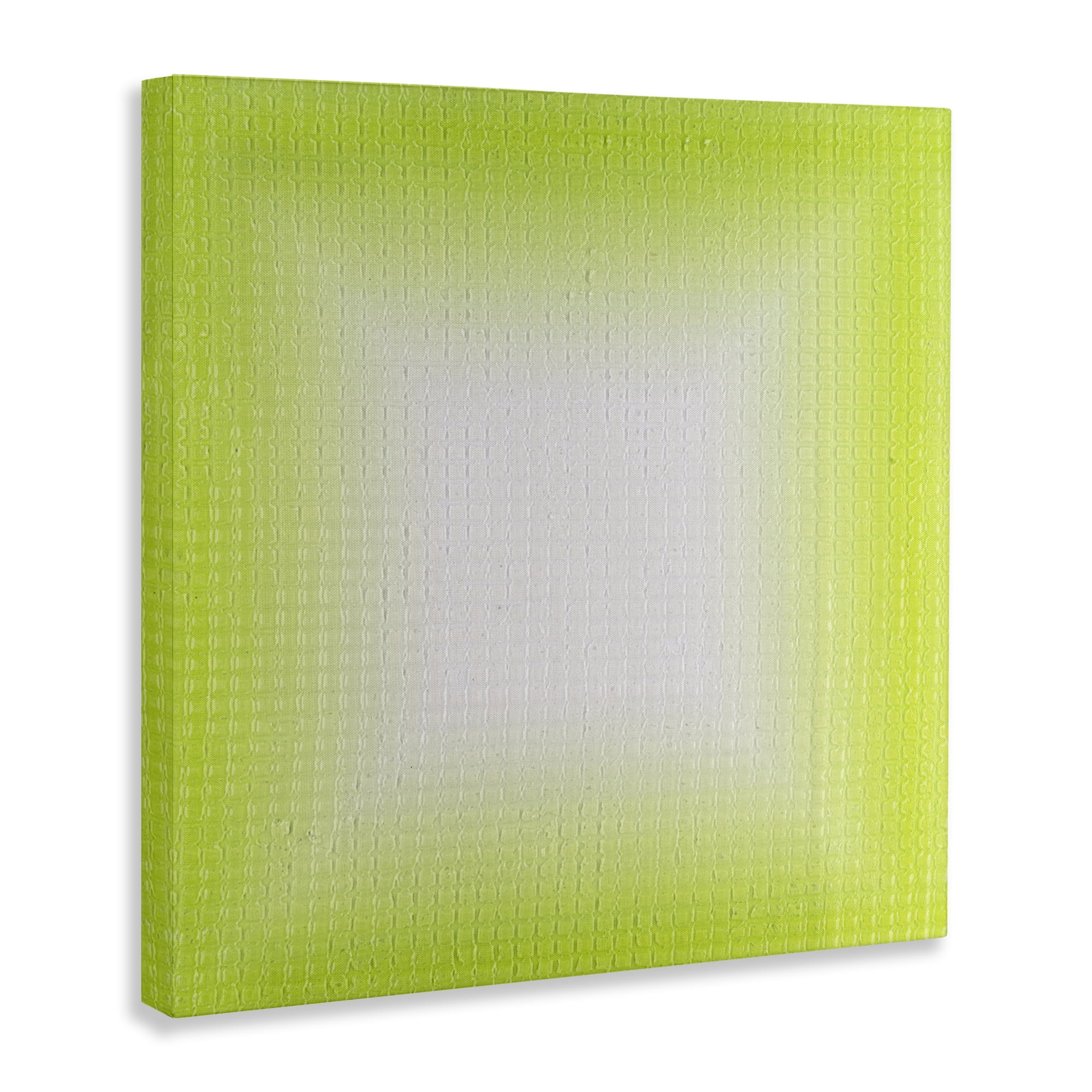 Stupell Industries Green Ombre Fade Abstract Painting Wrapped Canvas Art Print Wall Art, 30 x 30