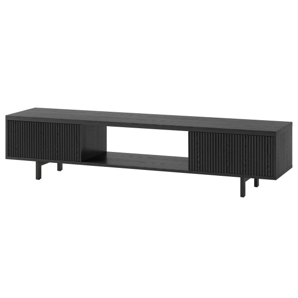 Lucien Rectangular TV Stand for TV's up to 78" in Black Grain