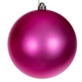 thumbnail image 3 of Vickerman 8" Hot Pink 4-Finish Ball Ornament, 4 per bag., 3 of 7