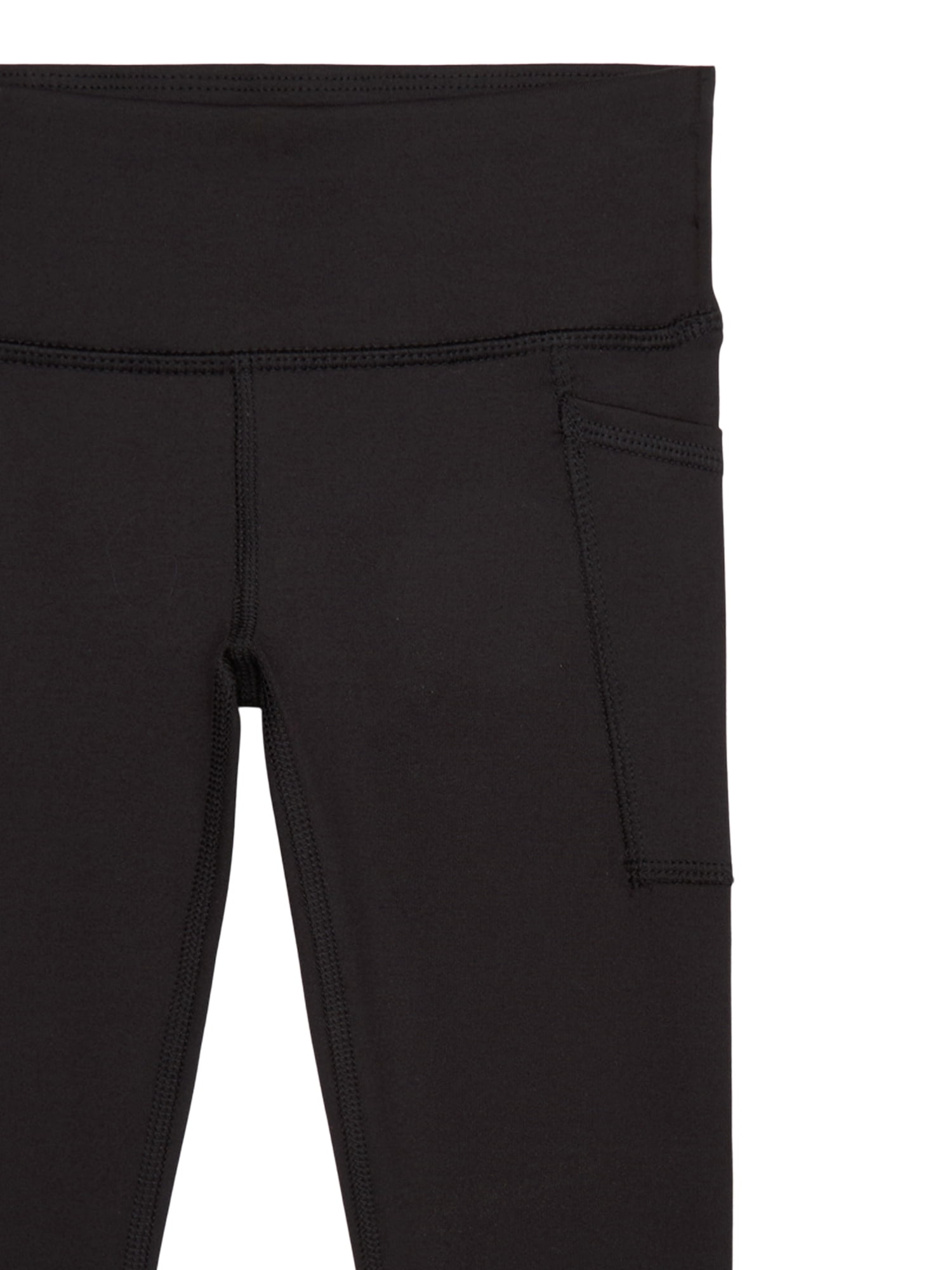 Athletic Works Girls Active Leggings with UPF 30, 2-Pack, Sizes 4-18 & Plus