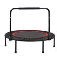 thumbnail image 1 of Sporttrampolin för barn och vuxna, hopfällbar inomhustrampolin med armstöd och bungy-trampolin, 1 of 5