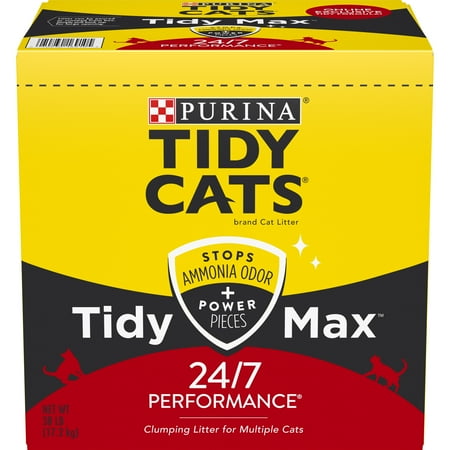 Purina Tidy Cats Clumping Cat Litter  Tidy Max 24/7 Performance Multi Cat Litter  38 lb. Box