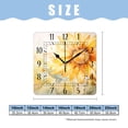 thumbnail image 2 of 10 Inch Wall Clock Battery Operated Silent Clock Decorative for Office, Kitchen, Outdoor, Living Room，Cute Sunflower Yellow on Green Painting, 2 of 4