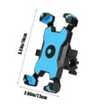 thumbnail image 3 of Hxlamzoo Shockproof Bike Phone Mount for Motorcycle Bicycle Handlebar, 360° Rotation Adjustable Anti-Slip Durable Mobile Phone Holder for Cycling Electric Bike Scooter, 3 of 6