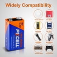 thumbnail image 3 of PKCELL 9V 6LR61 Alkaline Batteries Disposable Batteries for Smoke Detector (2 Counts), 3 of 3