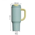 thumbnail image 5 of SURFVEN 40oz Double Wall Stainless Steel Insulated Tumbler with Handle and 2-in-1 Lid, Mint Blue, 5 of 7