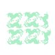 thumbnail image 4 of QUMIIRITY Stickers De Pared Autoadhesivos Con De Unicornio Luminiscente Para Hogar, 4 of 8
