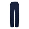 thumbnail image 7 of Generic Mens Linen Cargo Pants Lightweight Elastic Waist Drawstring Casual Loose Summer Beach Yoga Pants with Pockets, 7 of 7