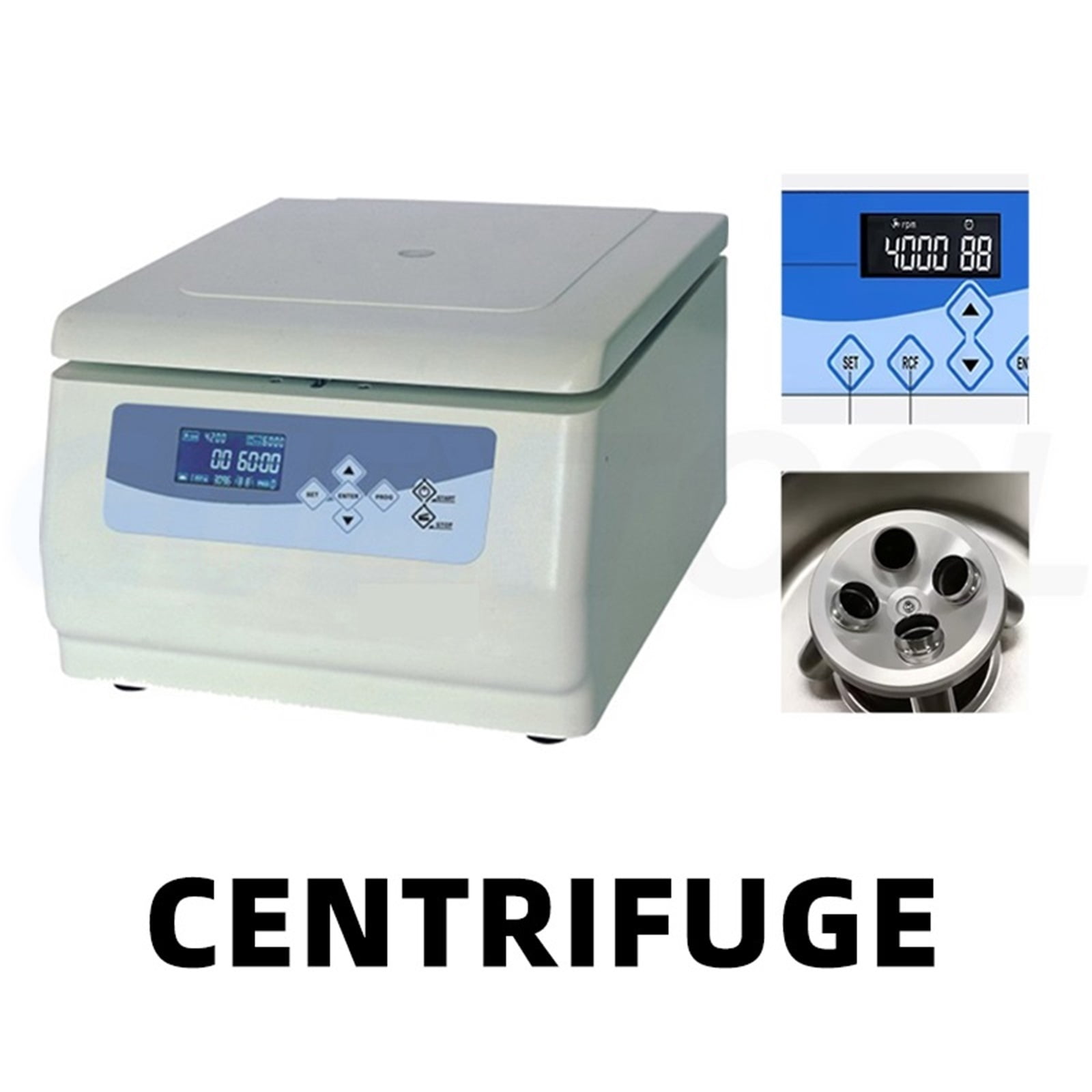 4*50ml Horizontal Automatic Balancing Centrifuge Portable Medical Centrifuge Brushless Motor Desktop Horizontal Rotor Machine ,High Lab Quality Material
