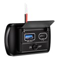 thumbnail image 2 of Zócalo Del Cargador USB Coche 12V/24V Con El Panel Dual Mercado Interruptor QC3.0 PD, 2 of 8