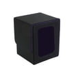 thumbnail image 4 of Caja de baraja de cartas, estuche de juego de cartas, tarjetero, caja de almacenamiento para más de 100 tarjetas para álbum, tarjetas de béisbol, tarjetas coleccionables Negro Púrpura, 4 of 8