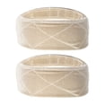 thumbnail image 1 of Unique Bargains 2pcs Fastener Band, Velvet for Securing Wigs,Adjustable, No Slip, Hold Hair Back Beige, 1 of 7
