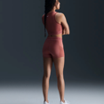 thumbnail image 2 of Nike Pro Women's Mid-Rise 3\ Color: Canyon Pink/White Size: S (4–6), 2 of 3