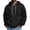 A012-Black, variant on MXALUOB Men's Full Zip Hoodie Waffle Knit Long Sleeve Hooded Sweatshirt with Drawstring Casual Solid Color Jacket Fall Winter Outfits