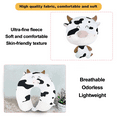 thumbnail image 5 of Kids Travel Pillow - 2-in-1 Deformable Kids Neck Pillow for Traveling, Soft U-Shaped Pillow with Adorable Animal Design, Comfy Sleep and Play, Ideal for Airplanes Travel - Milk Cow, 5 of 7